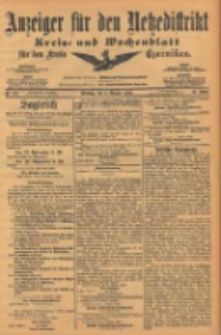 Anzeiger f&uuml;r den Netzedistrikt Kreis- und Wochenblatt f&uuml;r den Kreis Czarnikau 1903.10.06 Jg.51 Nr118