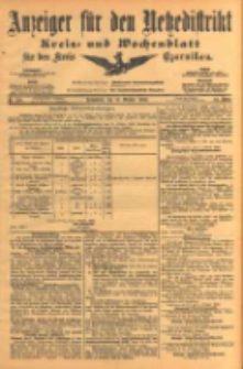 Anzeiger f&uuml;r den Netzedistrikt Kreis- und Wochenblatt f&uuml;r den Kreis Czarnikau 1903.10.10 Jg.51 Nr120