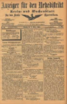 Anzeiger f&uuml;r den Netzedistrikt Kreis- und Wochenblatt f&uuml;r den Kreis Czarnikau 1903.10.13 Jg.51 Nr121