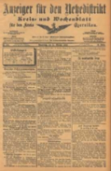 Anzeiger f&uuml;r den Netzedistrikt Kreis- und Wochenblatt f&uuml;r den Kreis Czarnikau 1903.10.15 Jg.51 Nr122