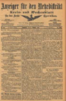 Anzeiger f&uuml;r den Netzedistrikt Kreis- und Wochenblatt f&uuml;r den Kreis Czarnikau 1903.10.17 Jg.51 Nr123