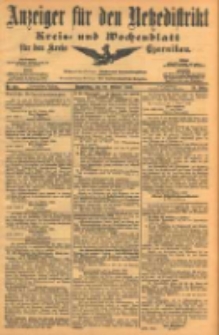 Anzeiger f&uuml;r den Netzedistrikt Kreis- und Wochenblatt f&uuml;r den Kreis Czarnikau 1903.10.22 Jg.51 Nr125