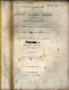 Jahresberichte über das Koenigliche Katholische Gymnasium zu Trzemeszno; Zweiundzwanzigster Jahres-Bericht 1860-1861