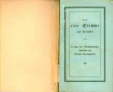 Auch eine Stimme aus Preussen &uuml;ber die jetzige Zeit, Verfassungswesen, Landst&auml;nde und polnische Angelegenheiten