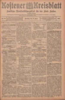 Kostener Kreisblatt: amtliches Ver&ouml;ffentlichungsblatt f&uuml;r den Kreis Kosten 1905.06.13 Jg.40 Nr70