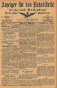 Anzeiger f&uuml;r den Netzedistrikt Kreis- und Wochenblatt f&uuml;r den Kreis Czarnikau 1903.11.10 Jg.51 Nr133