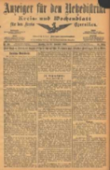 Anzeiger f&uuml;r den Netzedistrikt Kreis- und Wochenblatt f&uuml;r den Kreis Czarnikau 1903.11.17 Jg.51 Nr136