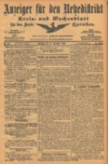 Anzeiger f&uuml;r den Netzedistrikt Kreis- und Wochenblatt f&uuml;r den Kreis Czarnikau 1903.11.24 Jg.51 Nr138