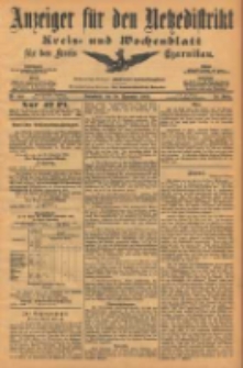 Anzeiger f&uuml;r den Netzedistrikt Kreis- und Wochenblatt f&uuml;r den Kreis Czarnikau 1903.11.28 Jg.51 Nr140