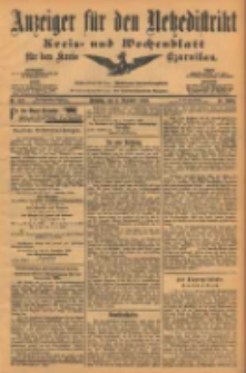 Anzeiger f&uuml;r den Netzedistrikt Kreis- und Wochenblatt f&uuml;r den Kreis Czarnikau 1903.12.03 Jg.51 Nr142