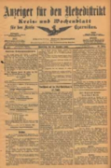 Anzeiger f&uuml;r den Netzedistrikt Kreis- und Wochenblatt f&uuml;r den Kreis Czarnikau 1903.12.10 Jg.51 Nr145