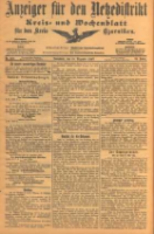Anzeiger f&uuml;r den Netzedistrikt Kreis- und Wochenblatt f&uuml;r den Kreis Czarnikau 1903.12.19 Jg.51 Nr149