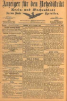 Anzeiger für den Netzedistrikt Kreis- und Wochenblatt für den Kreis Czarnikau 1903.12.19 Jg.51 Nr149