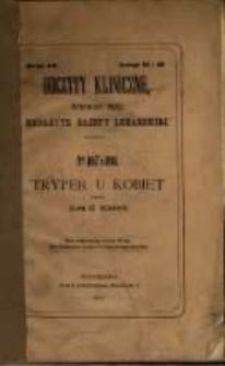 Tryper u kobiet / przez G. Klein'a ; [przetł. z niem. M. Zweigbaum].