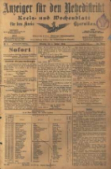 Anzeiger f&uuml;r den Netzedistrikt Kreis- und Wochenblatt f&uuml;r den Kreis Czarnikau 1904.01.05 Jg.52 Nr1
