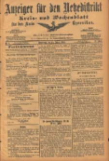 Anzeiger f&uuml;r den Netzedistrikt Kreis- und Wochenblatt f&uuml;r den Kreis Czarnikau 1904.01.14 Jg.52 Nr5