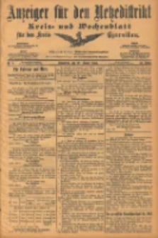 Anzeiger f&uuml;r den Netzedistrikt Kreis- und Wochenblatt f&uuml;r den Kreis Czarnikau 1904.01.23 Jg.52 Nr9