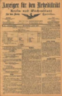 Anzeiger f&uuml;r den Netzedistrikt Kreis- und Wochenblatt f&uuml;r den Kreis Czarnikau 1904.02.04 Jg.52 Nr14