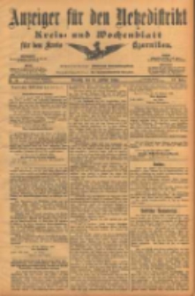 Anzeiger f&uuml;r den Netzedistrikt Kreis- und Wochenblatt f&uuml;r den Kreis Czarnikau 1904.02.16 Jg.52 Nr19
