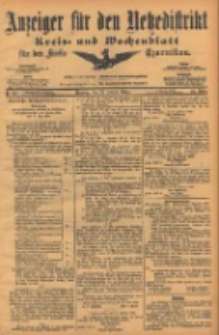 Anzeiger f&uuml;r den Netzedistrikt Kreis- und Wochenblatt f&uuml;r den Kreis Czarnikau 1904.02.23 Jg.52 Nr22