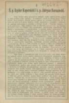 Ś.p. Izydor Kopernicki i ś.p. Adryan Baraniecki