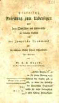 Praktische Anleitung zum Uebersetzen aus dem Deutschen ins Lateinische: mit besondrer Rücksicht auf die Zumpt'sche Grammatik für die mittleren Klassen höherer Lehranstalten