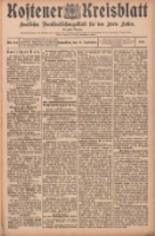 Kostener Kreisblatt: amtliches Ver&ouml;ffentlichungsblatt f&uuml;r den Kreis Kosten 1905.09.16 Jg.40 Nr111