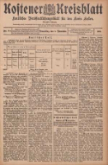 Kostener Kreisblatt: amtliches Veröffentlichungsblatt für den Kreis Kosten 1905.11.09 Jg.40 Nr134