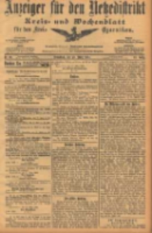 Anzeiger f&uuml;r den Netzedistrikt Kreis- und Wochenblatt f&uuml;r den Kreis Czarnikau 1904.03.19 Jg.52 Nr33