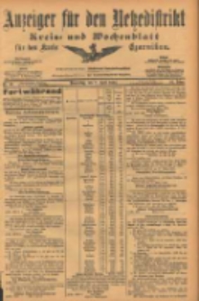 Anzeiger f&uuml;r den Netzedistrikt Kreis- und Wochenblatt f&uuml;r den Kreis Czarnikau 1904.04.07 Jg.52 Nr40