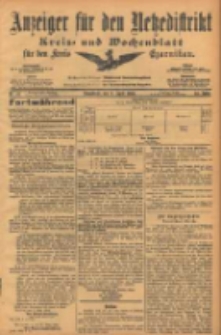Anzeiger f&uuml;r den Netzedistrikt Kreis- und Wochenblatt f&uuml;r den Kreis Czarnikau 1904.04.09 Jg.52 Nr41