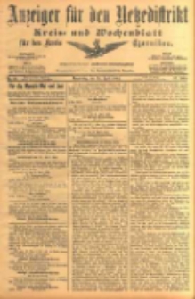 Anzeiger f&uuml;r den Netzedistrikt Kreis- und Wochenblatt f&uuml;r den Kreis Czarnikau 1904.04.21 Jg.52 Nr46
