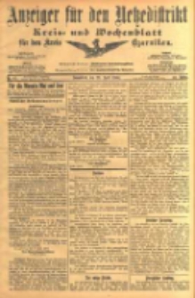 Anzeiger für den Netzedistrikt Kreis- und Wochenblatt für den Kreis Czarnikau 1904.04.23 Jg.52 Nr47