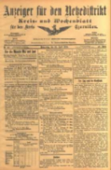 Anzeiger für den Netzedistrikt Kreis- und Wochenblatt für den Kreis Czarnikau 1904.04.28 Jg.52 Nr49