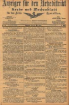 Anzeiger f&uuml;r den Netzedistrikt Kreis- und Wochenblatt f&uuml;r den Kreis Czarnikau 1904.05.21 Jg.52 Nr59