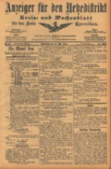 Anzeiger f&uuml;r den Netzedistrikt Kreis- und Wochenblatt f&uuml;r den Kreis Czarnikau 1904.05.26 Jg.52 Nr60