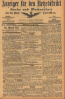 Anzeiger f&uuml;r den Netzedistrikt Kreis- und Wochenblatt f&uuml;r den Kreis Czarnikau 1904.05.28 Jg.52 Nr61