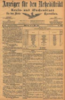 Anzeiger f&uuml;r den Netzedistrikt Kreis- und Wochenblatt f&uuml;r den Kreis Czarnikau 1904.06.09 Jg.52 Nr66