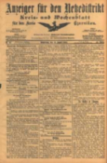 Anzeiger f&uuml;r den Netzedistrikt Kreis- und Wochenblatt f&uuml;r den Kreis Czarnikau 1904.08.18 Jg.52 Nr96