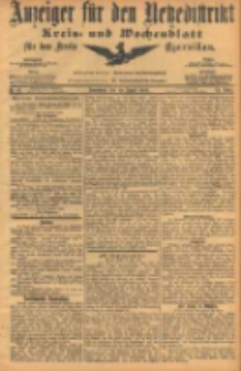 Anzeiger für den Netzedistrikt Kreis- und Wochenblatt für den Kreis Czarnikau 1904.08.20 Jg.52 Nr97