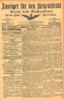 Anzeiger f&uuml;r den Netzedistrikt Kreis- und Wochenblatt f&uuml;r den Kreis Czarnikau 1904.09.01 Jg.52 Nr102