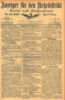 Anzeiger f&uuml;r den Netzedistrikt Kreis- und Wochenblatt f&uuml;r den Kreis Czarnikau 1904.09.10 Jg.52 Nr106