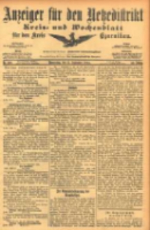 Anzeiger f&uuml;r den Netzedistrikt Kreis- und Wochenblatt f&uuml;r den Kreis Czarnikau 1904.09.15 Jg.52 Nr108