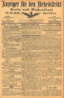 Anzeiger f&uuml;r den Netzedistrikt Kreis- und Wochenblatt f&uuml;r den Kreis Czarnikau 1904.09.17 Jg.52 Nr109