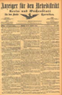 Anzeiger f&uuml;r den Netzedistrikt Kreis- und Wochenblatt f&uuml;r den Kreis Czarnikau 1904.09.20 Jg.52 Nr110