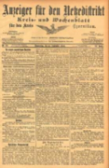Anzeiger f&uuml;r den Netzedistrikt Kreis- und Wochenblatt f&uuml;r den Kreis Czarnikau 1904.09.22 Jg.52 Nr111