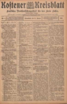 Kostener Kreisblatt: amtliches Ver&ouml;ffentlichungsblatt f&uuml;r den Kreis Kosten 1907.01.12 Jg.42 Nr6