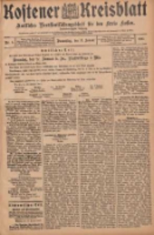 Kostener Kreisblatt: amtliches Ver&ouml;ffentlichungsblatt f&uuml;r den Kreis Kosten 1907.01.17 Jg.42 Nr8
