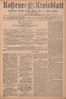 Kostener Kreisblatt: amtliches Ver&ouml;ffentlichungsblatt f&uuml;r den Kreis Kosten 1907.01.24 Jg.42 Nr11