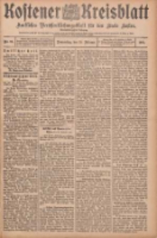 Kostener Kreisblatt: amtliches Ver&ouml;ffentlichungsblatt f&uuml;r den Kreis Kosten 1907.02.21 Jg.42 Nr23
